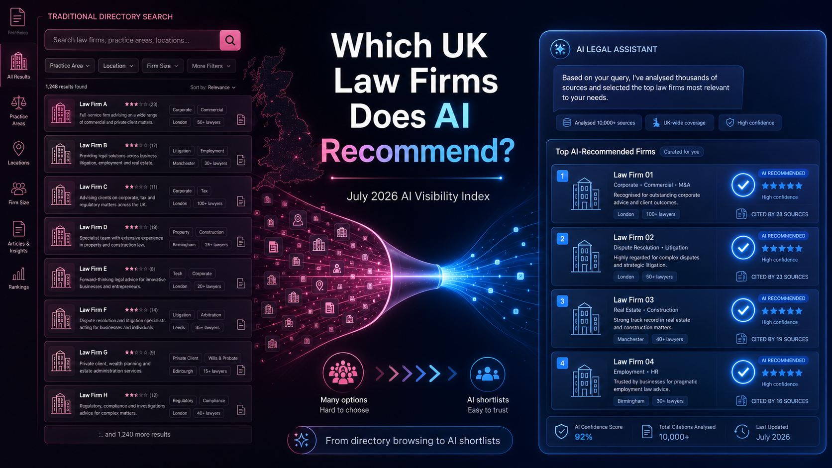Which UK Law Firms Does AI Recommend? (July 2026 AI Visibility Index)